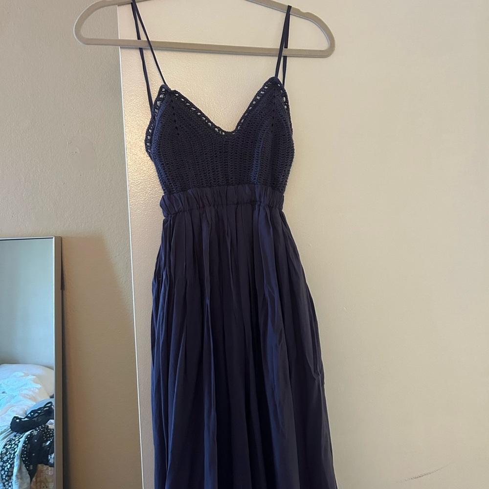 ***brand free people for exposure***** Crochet maxi dress